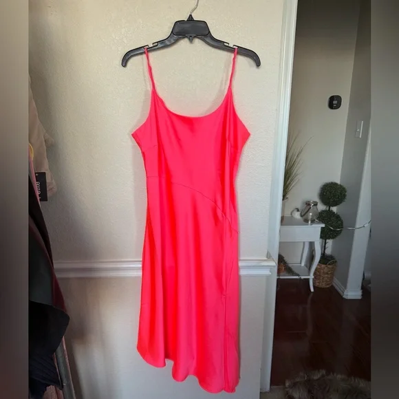 Women's Hot Pink Slip Dress LARGE a new day - Picture 12 of 12
